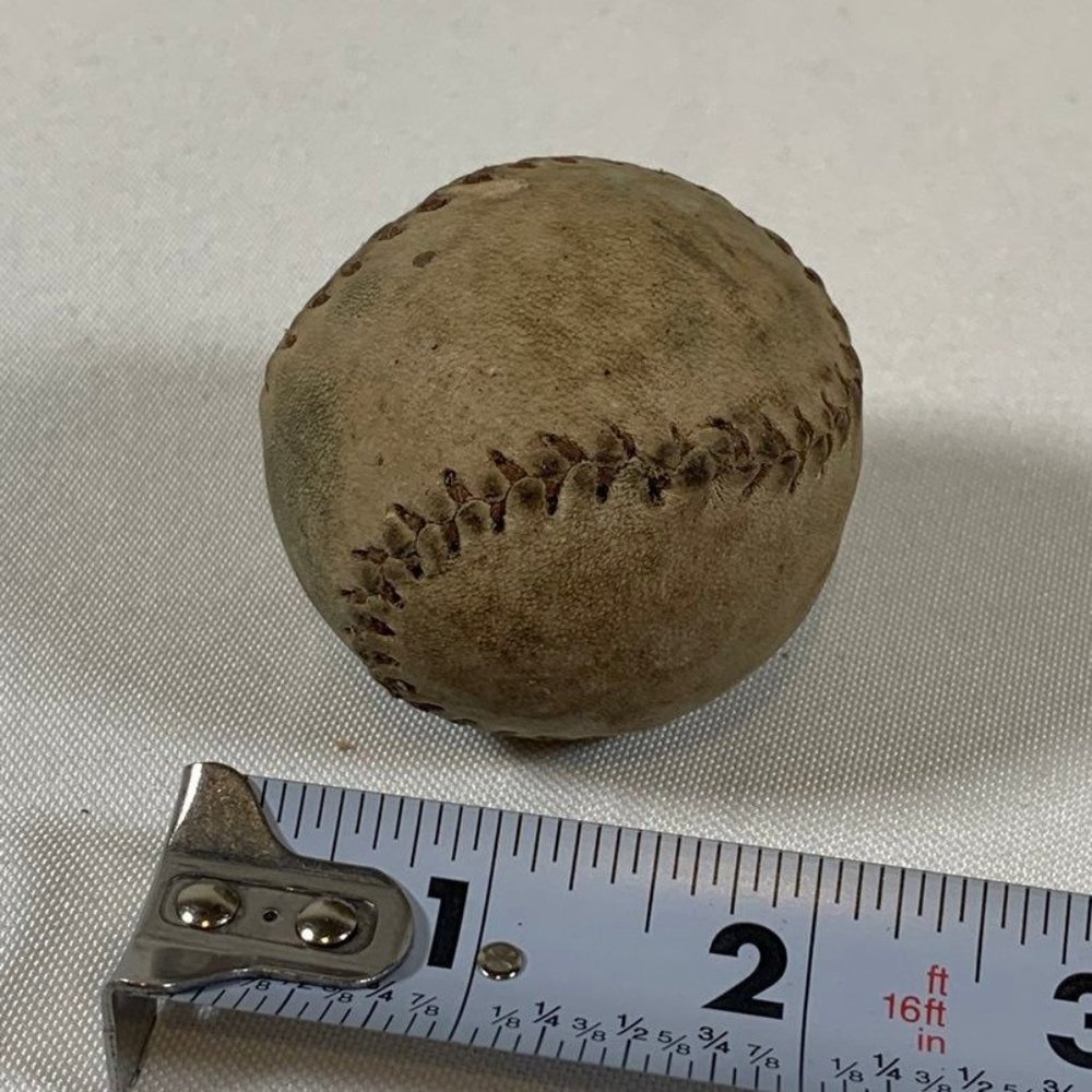 Vintage Antique Hand Stitched Mini Baseball Ball Early 1900s